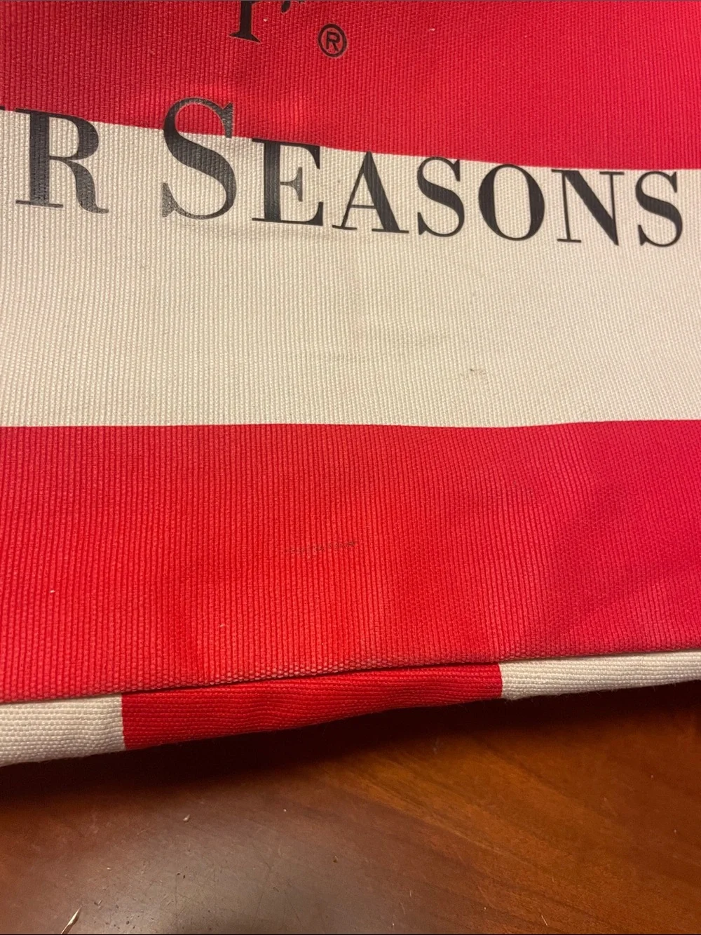 Four Seasons Hotel Striped Tote Bag